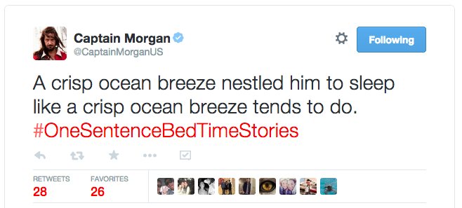 Captain Morgan tweet
